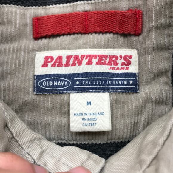 Vintage Old Navy Painters Corduroy Fleece Lined Jacket Mens Medium Tan Barn Coat - Picture 2 of 11